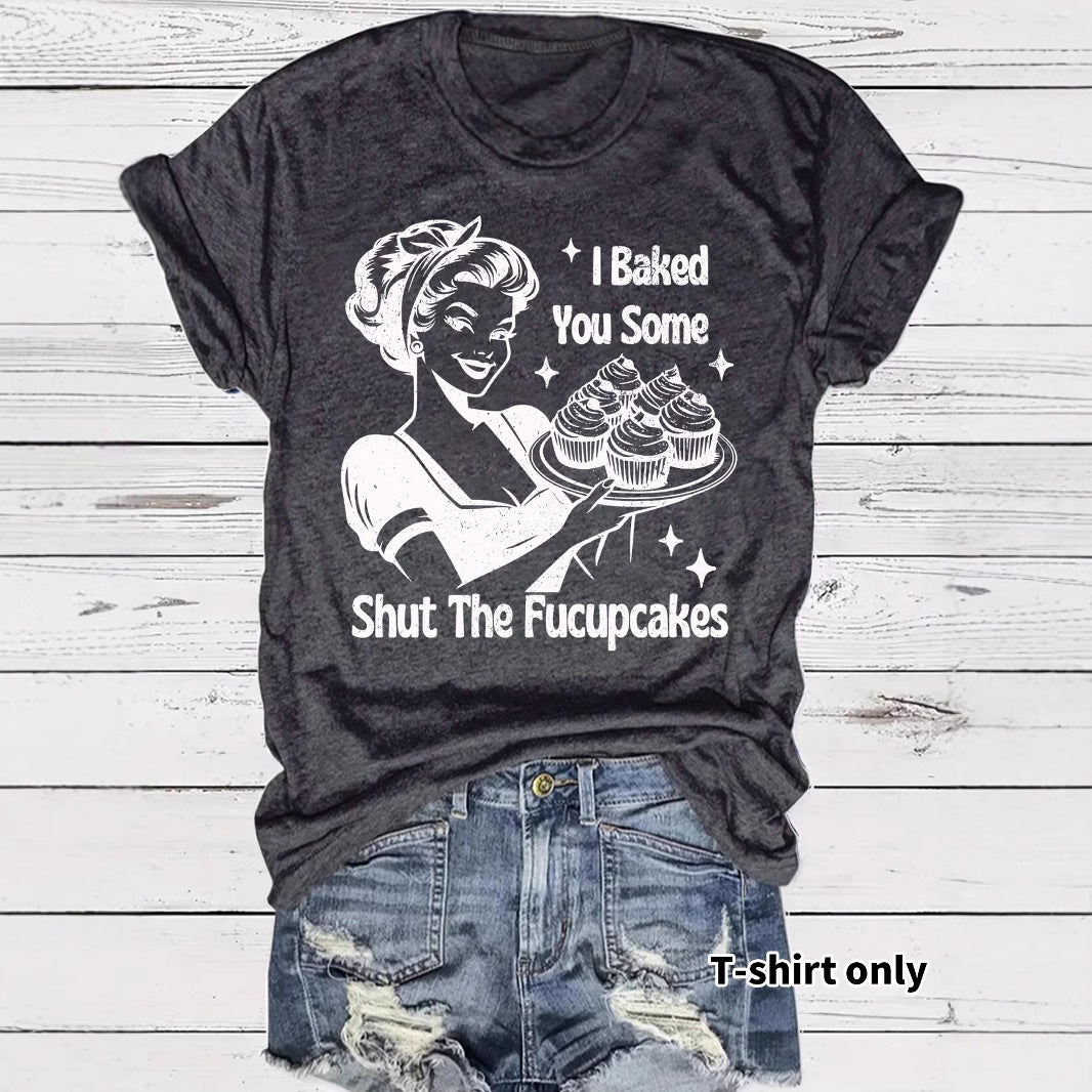 Beauty and Cake Printed Short Sleeves