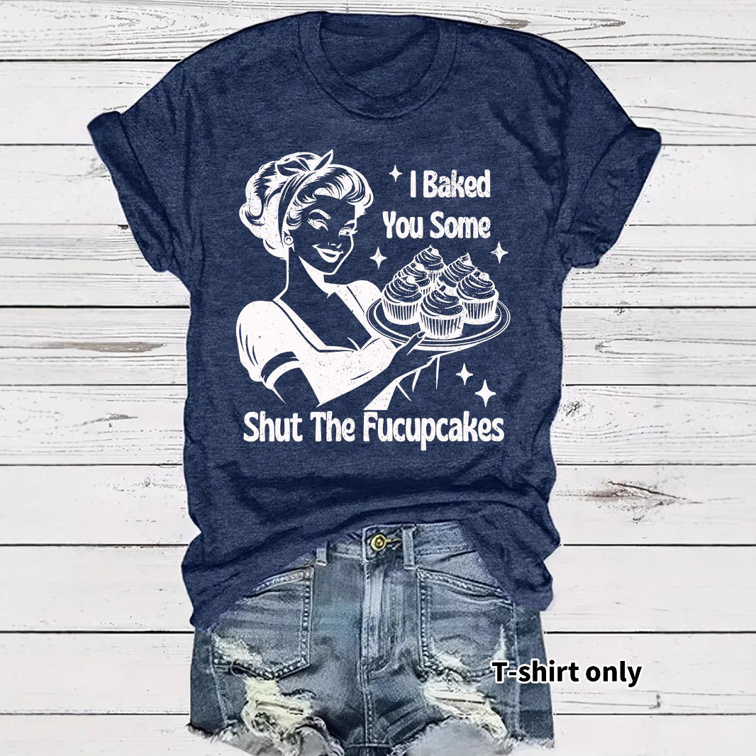 Beauty and Cake Printed Short Sleeves